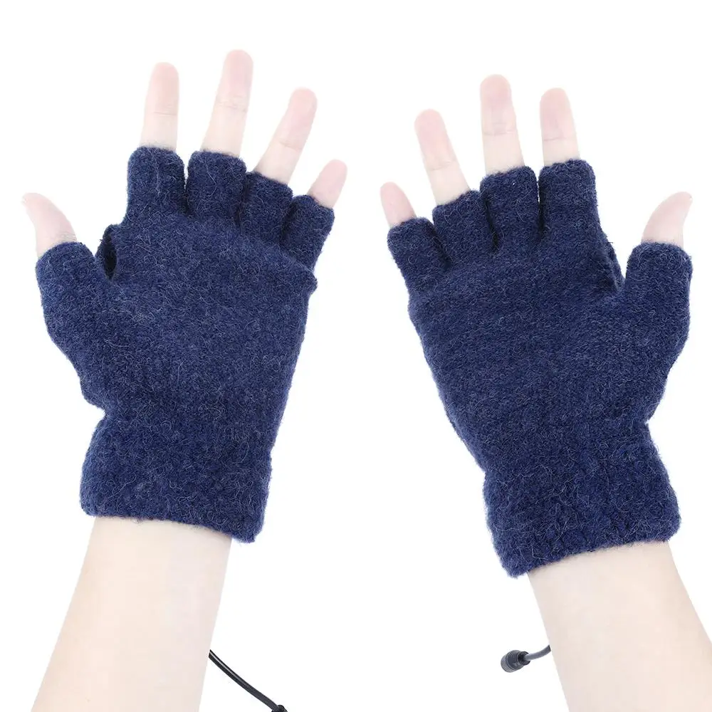 

Breathable USB Heated Gloves Winter Gloves Adjustable Battery Powered Motorcycle Sports Motocross Knitted Heating Gloves
