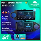 Автомагнитола 2 Din для Toyota Yaris, мультимедийный проигрыватель на Android 10, с GPS, DSP, Wi-Fi, Bluetooth, без DVD, для Toyota Yaris 2012, 2013, 20014, 2015, 2016, 2017