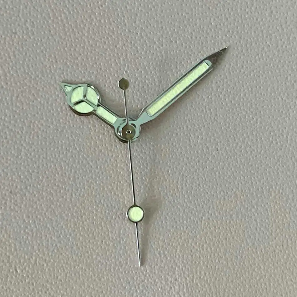 Аксессуары для часов указатель желтый серебряный край зеленый светящийся