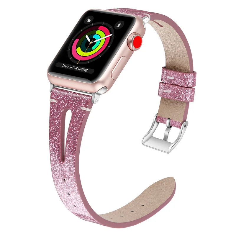 7 Ремешок для часов кожаный ремешок для Apple Watch, 38 мм, длина-44 мм, кожаный ремешок браслет Сменные Ремешки для наручных часов Iwatch серии 4/3/2/1 браслет 83004 - Цвет ремешка: 7