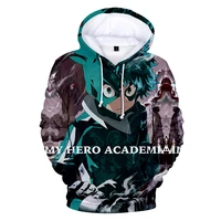 hot sale my hero academia hooded round neck sweatshirt fashion trend style new 3d polyester unisex material tops