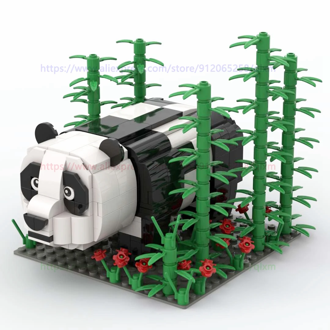

510pcs Panda Bamboo Building Block Toy MOC Assembly Enlighten Educational Creative Toys for Children Kids Birthday Gift 0.5KG