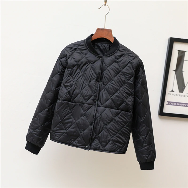 

2019 New Winter Spring Autumn Ultra Light Down Jacket Women Female Portable Parka Casual Lightweight White Down Coat Plus Size