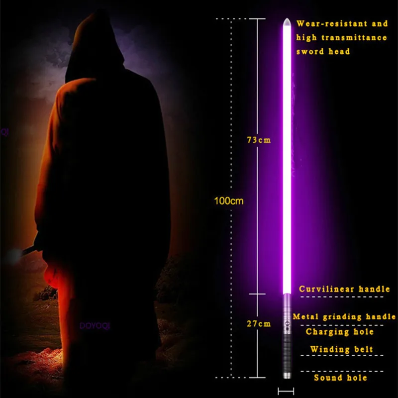 

Light Saber Night Lamps LED RGB Toy Lights 11 Changing Color Lightsaber Force Fx Heavy Dueling Color Changing Metal Anime Decor