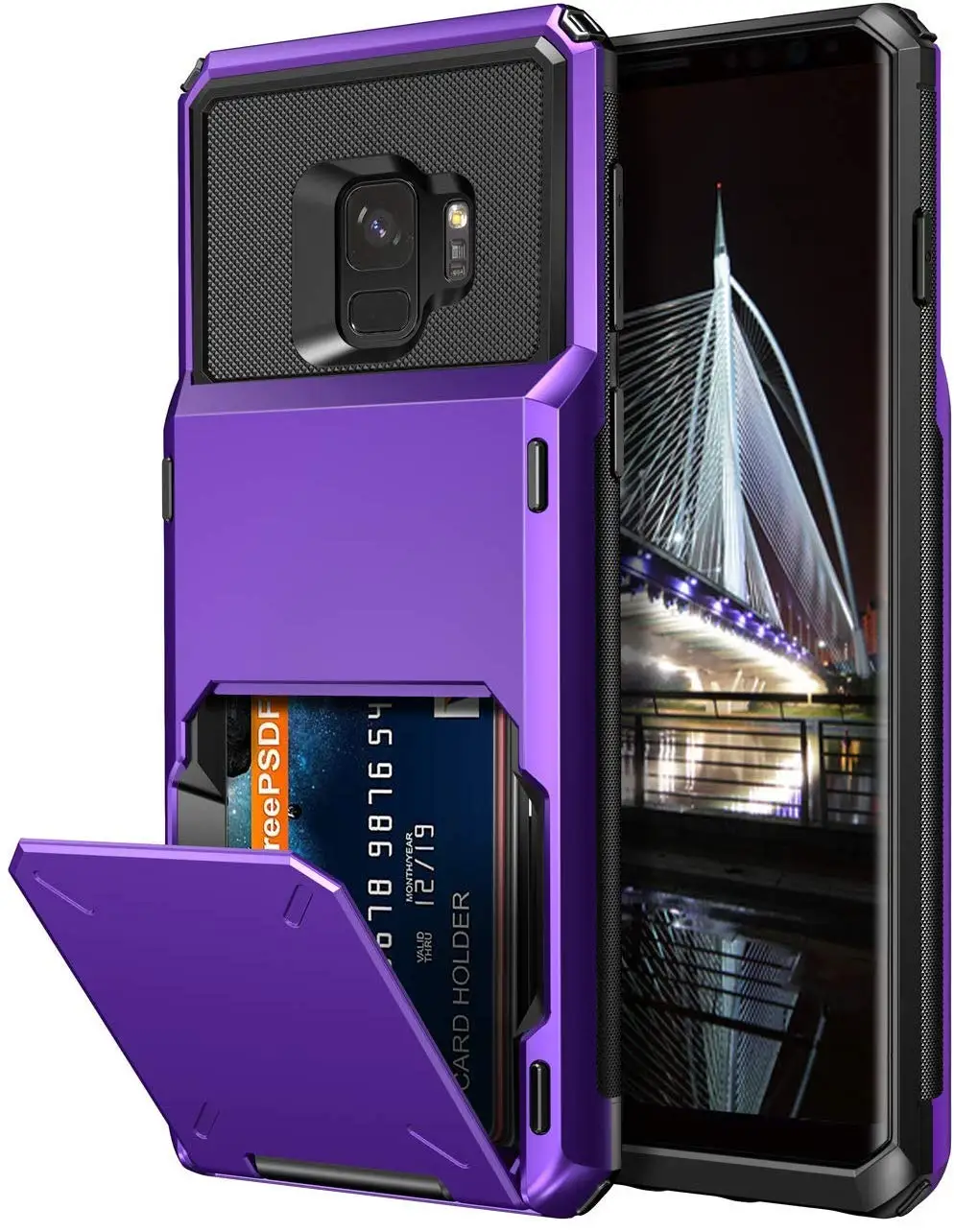 Для Samsung Galaxy Note 9 S9 Plus + чехол с откидными слотами для карт бизнес Note9 S9plus