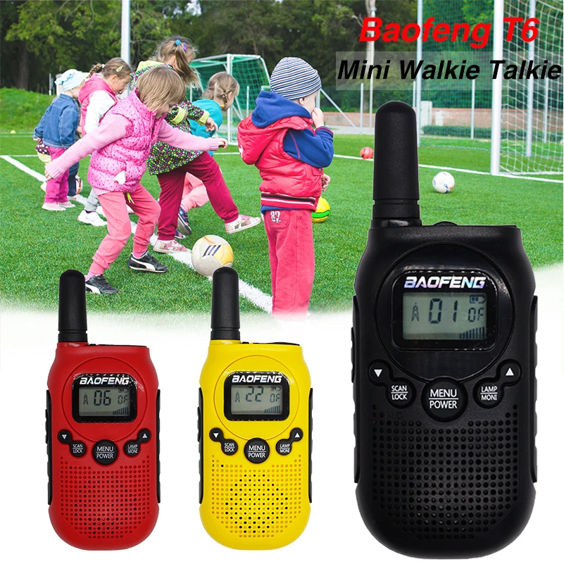 2019 Мини Baofeng T6 детская иди и болтай Walkie Talkie “иди 22 каналов FRS/PMR двухстороннее