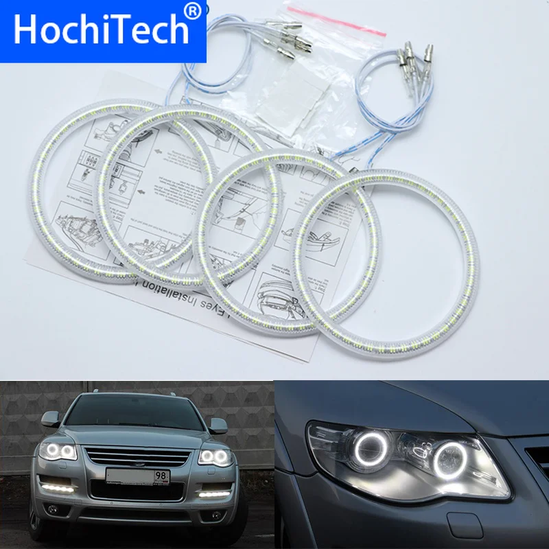 Ультра яркие красные/зеленые/Белый светодиодный глаза ангела halo Кольцо Комплект