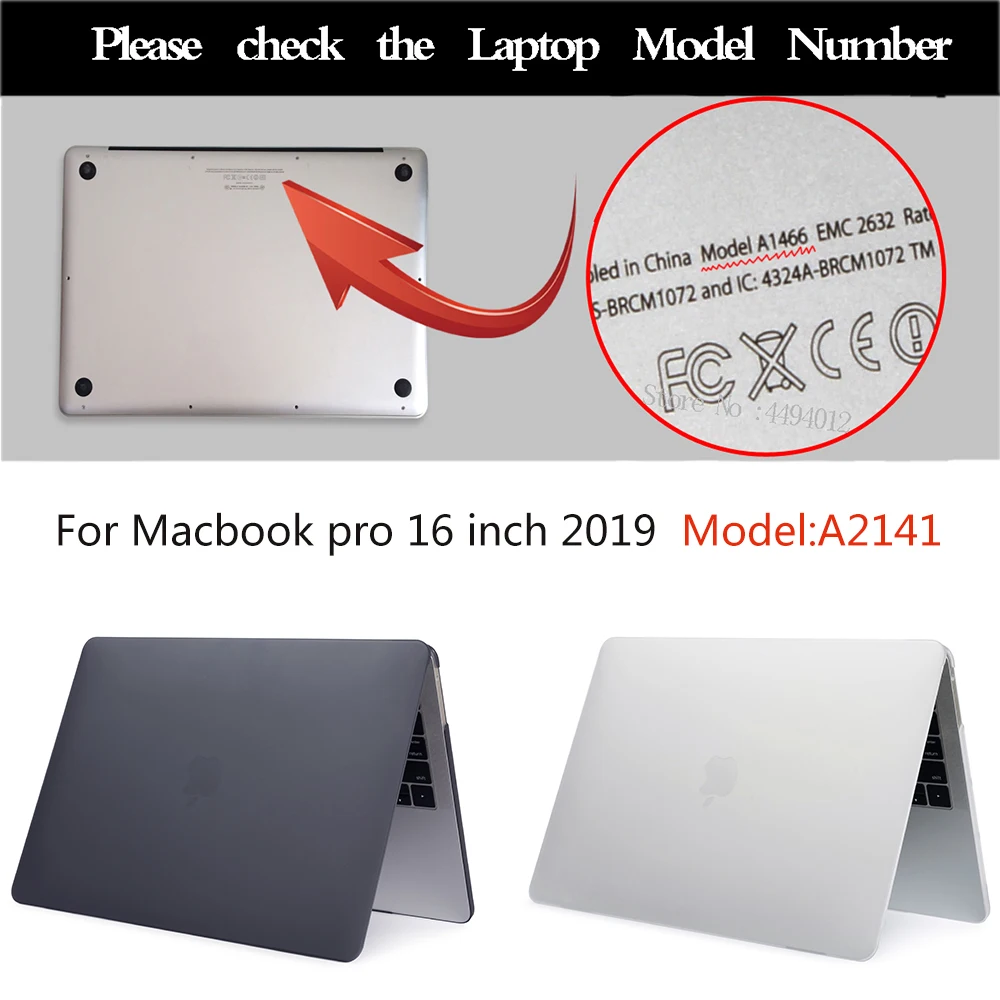Фото Прозрачные чехлы из ПВХ для ноутбуков MacBook Pro 16, матовый чехол для Pro16, модель A2141, термозащитный чехол для 2019 Pro16 №2