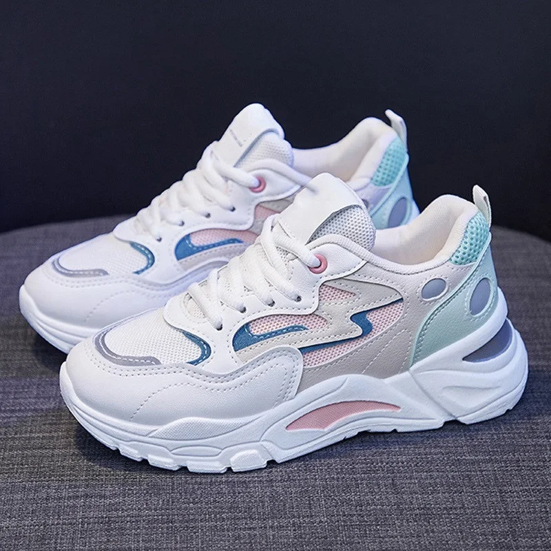 

Fashion Women's Sneakers 2021 Platform Summer White Chunky Sneakers Vulcanized Casual Shoes Tennis Female Basket