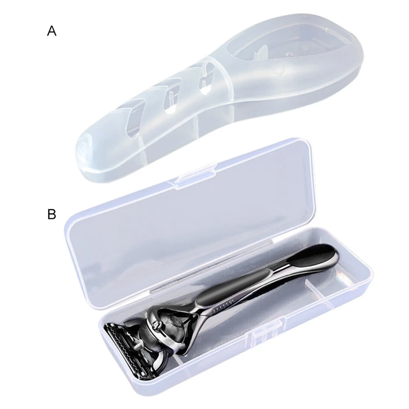 Дорожный портативный контейнер для хранения бритвы пыленепроницаемый держатель