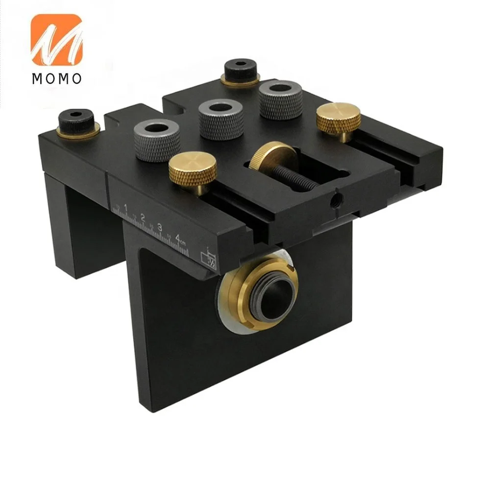 

woodworking punch positioner round wood tenon multifunctional panel furniture punch fixture set woodworking Tool