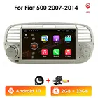 7-дюймовый автомагнитола, четырехъядерный автомобильный DVD-плеер на ОС Android 10 для FIAT 500, радио, GPS, DSP, Wi-Fi, 4G, Bluetooth, рулевое управление, стерео 2 + 16
