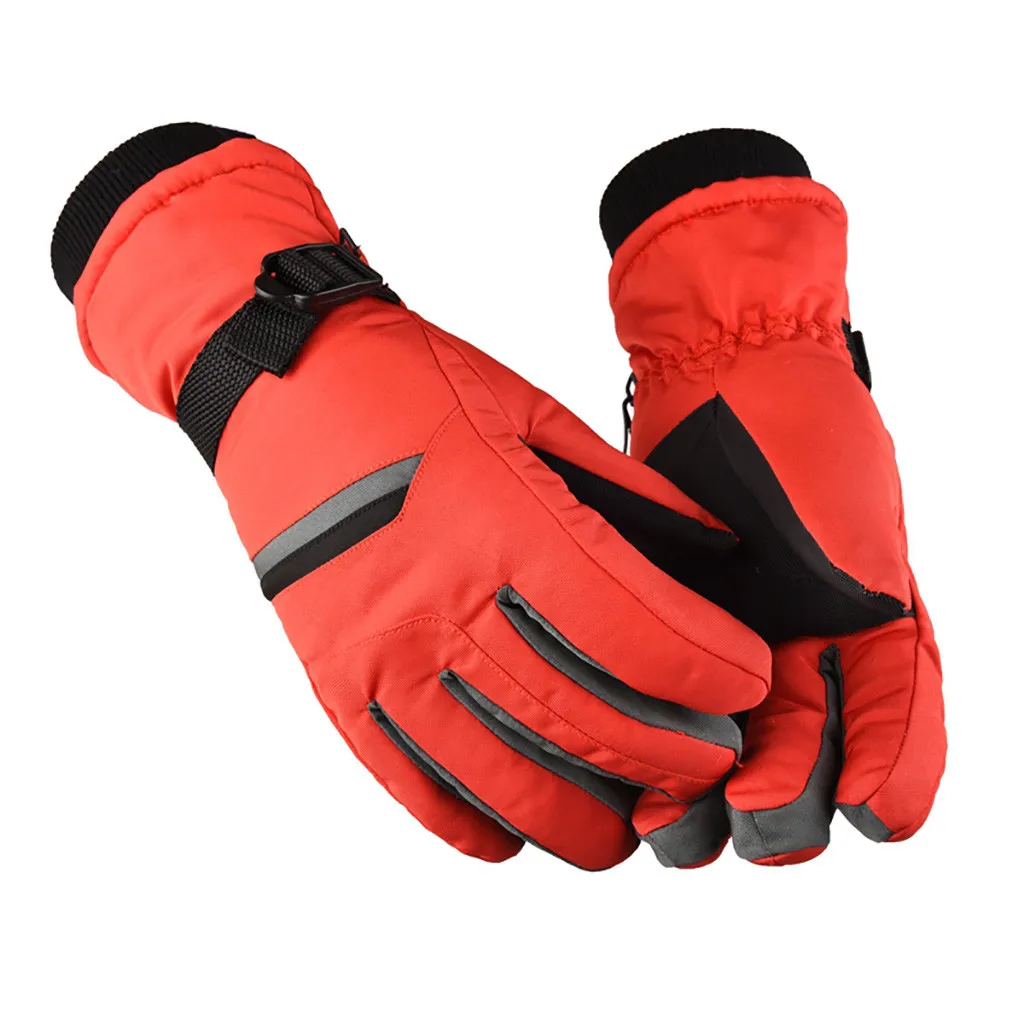 Мужские зимние теплые перчатки водонепроницаемые мотоциклетные велосипедные