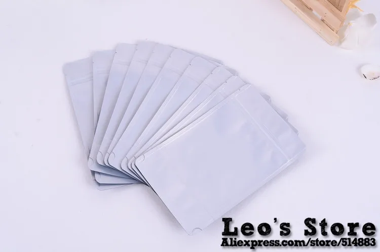 

100pcs/lot 8cm*13cm+4cm(Bottom) 24mic Black Al Half Clear Bags,Stand Up Zip Lock Plastic Bags,Resealable Retail Bag,Tea Bag