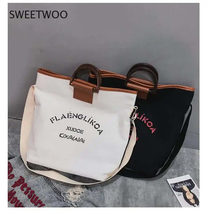 

Large Capacity Canvas Tote Shoulder Bags Casual Cloth Reusable Shopping for Womens 2022 Fashion Handbags Shopper Bag for Women