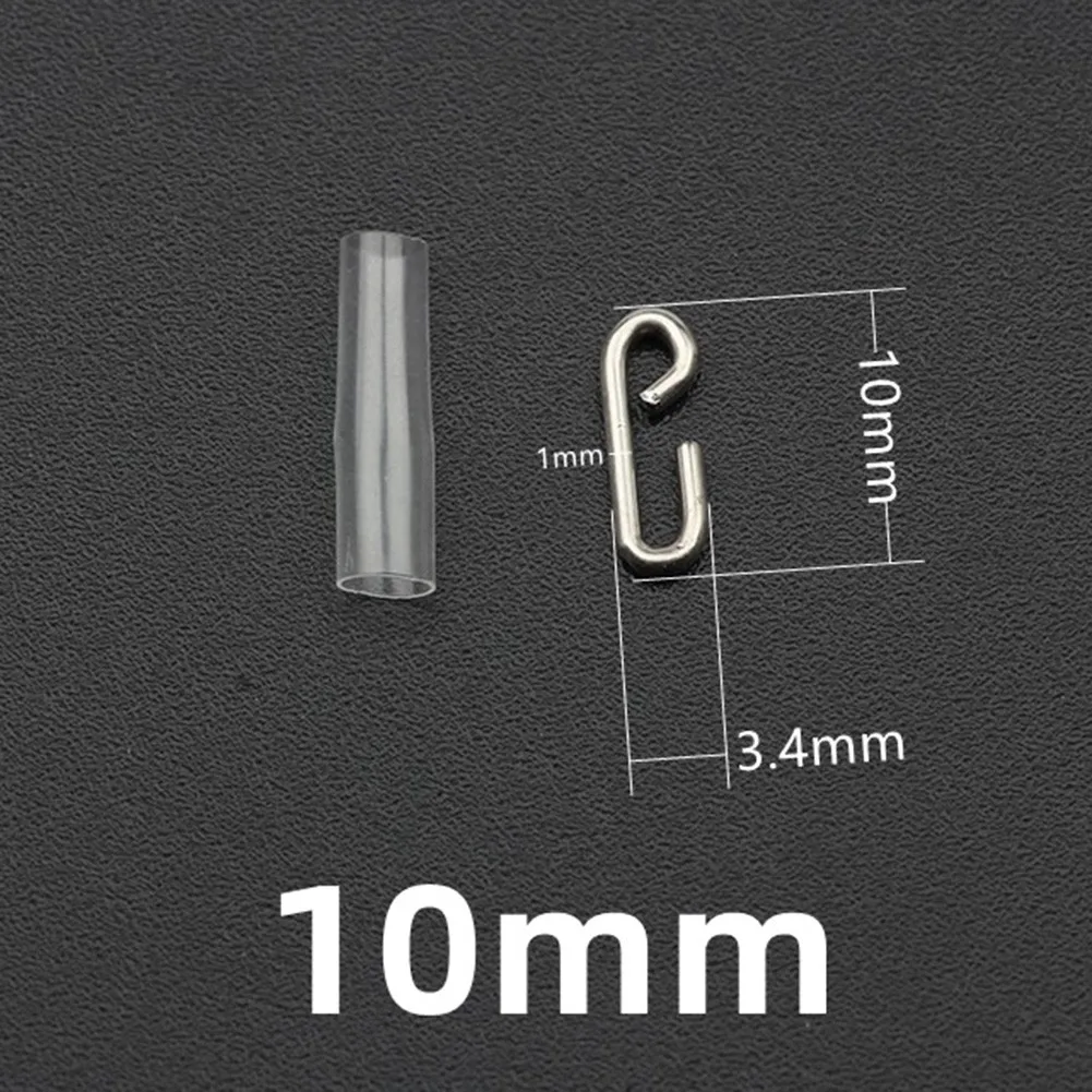 

20pcs Safety Lead Snap Swivel Tube Heat Shrink Tube Anti Tangle Swivel Tubes Fishing Fast Snap Connector Pesca Iscas Fish Tackle