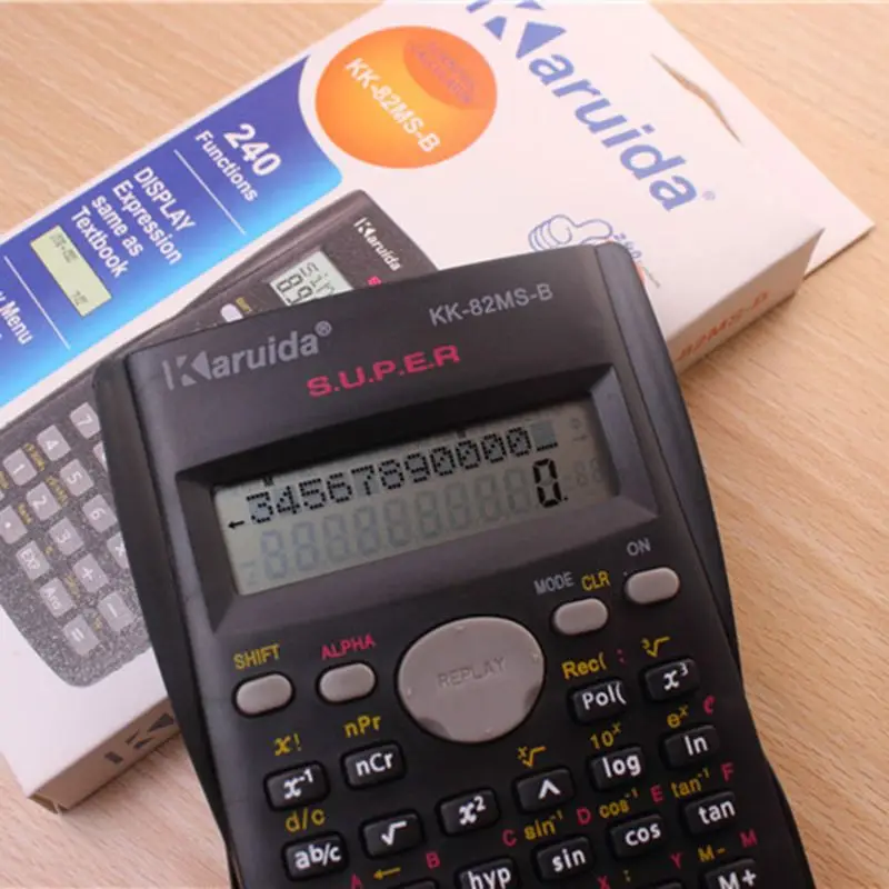

School Engineering Scientific Calculator Students Stationary Calculating Tools 746D