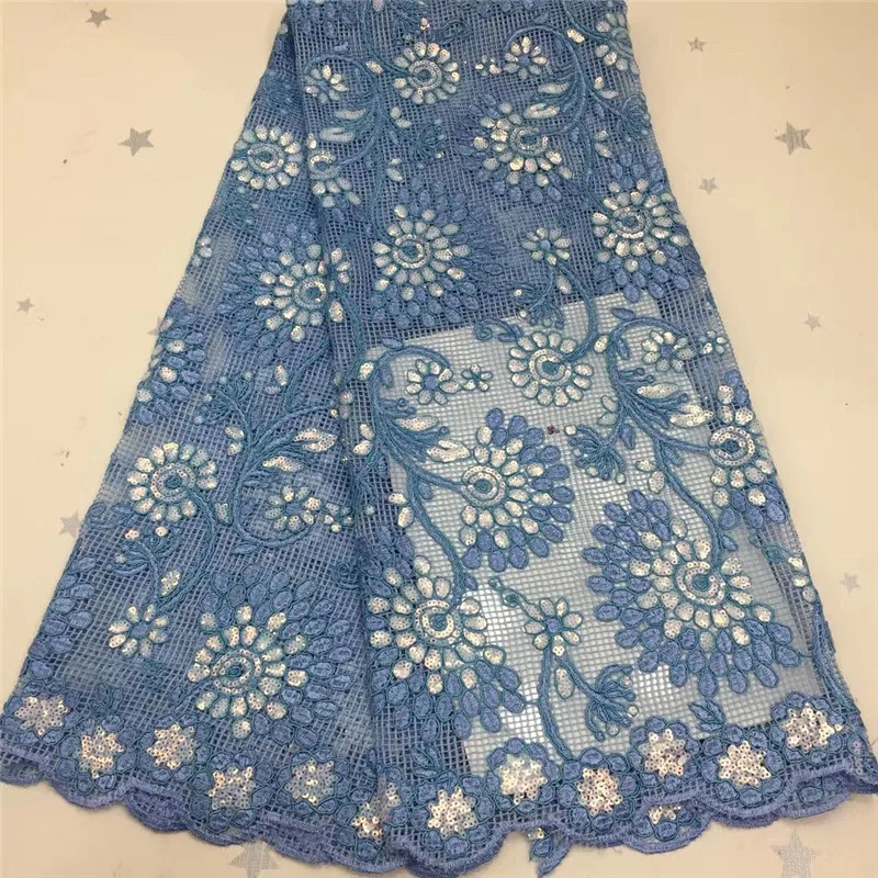 Новейшая чистая нигерийская кружевная ткань французское Тюлевое кружево с