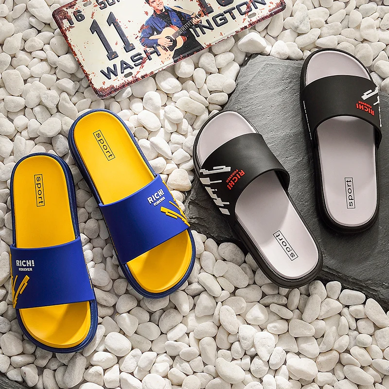 ASIFN мужские шлепанцы летние модные пляжные женские домашние сандали для ванной |