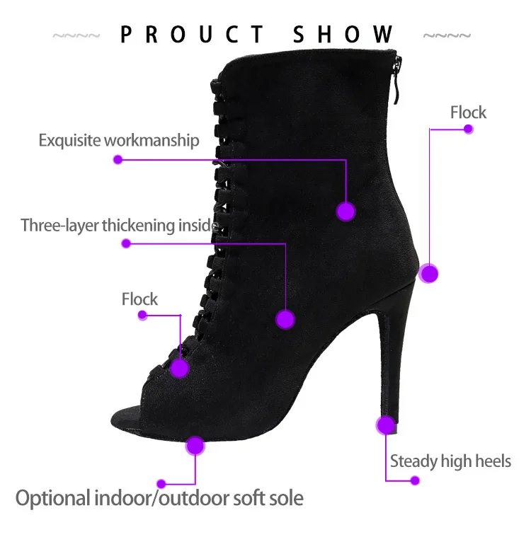Туфли женские квадратные для танцев бальных танго стриптиза сальса | Спорт и