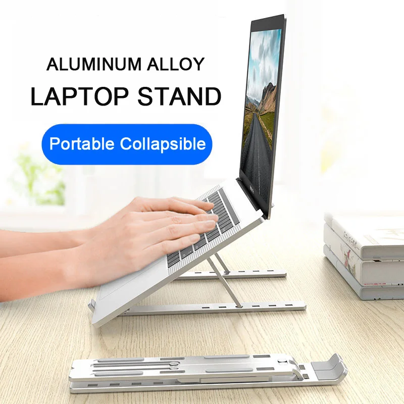 Подставка для ноутбука MacBook Pro складной держатель из алюминиевого сплава