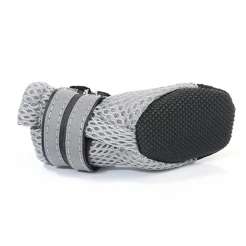 

4pcs Pet Dog Shoes Breathable Reflective Strip Dog Puppy Shoes
