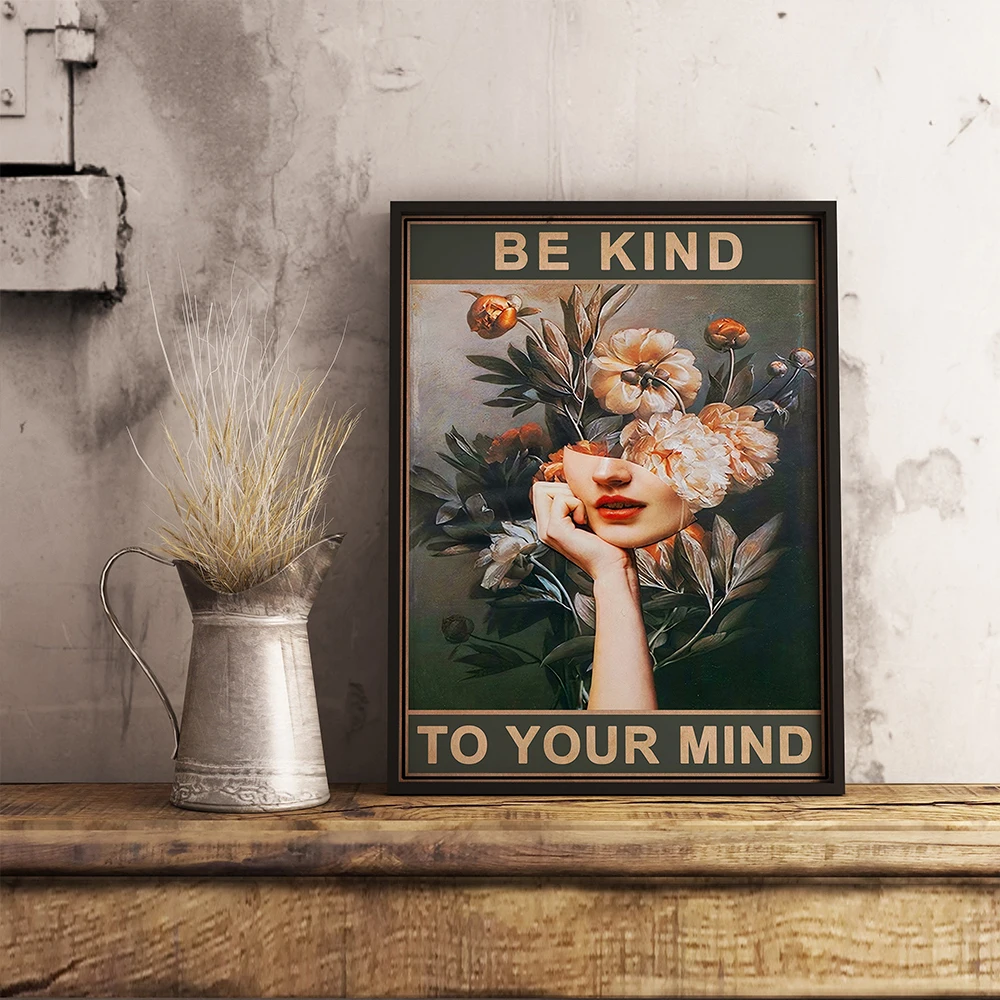 Beauty Lady Pictures Floral Canvas Painting Poster Garden Art Vintage Wall Gift Idea Decor For Bedroom Living Room | Дом и сад
