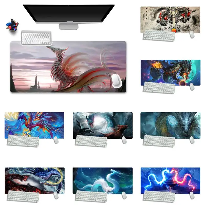 

Dragon Unique Desktop Pad Game Mousepad XXL XL X Non-slip Cushion Thickness 5mm