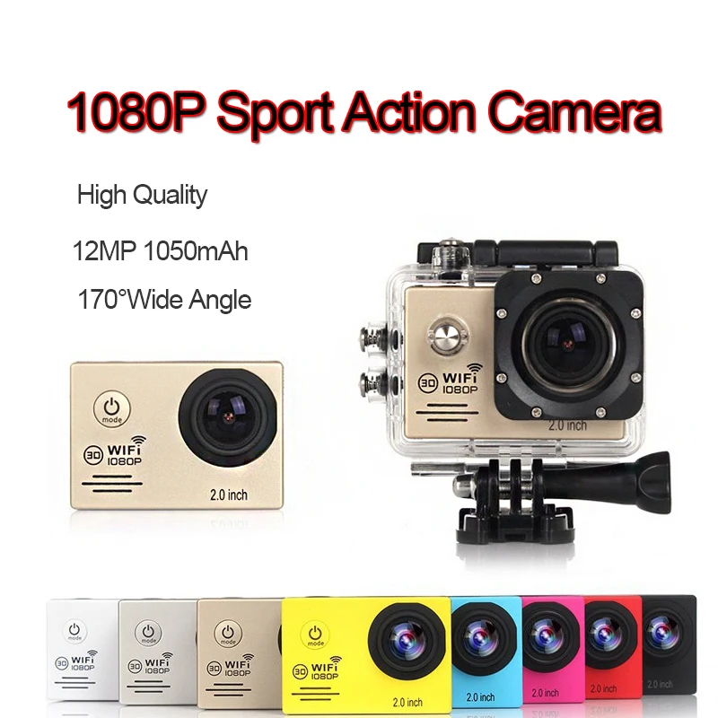 Full HD 1080P 30Fpbs WIFI уличная спортивная Экшн камера мини фото дроны FPV