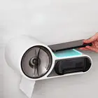 Держатель для полотенец и туалетной бумаги, водонепроницаемый Органайзер, коробка для салфеток, диспенсер с полкой для хранения, нескользящая домашняя настенная полка