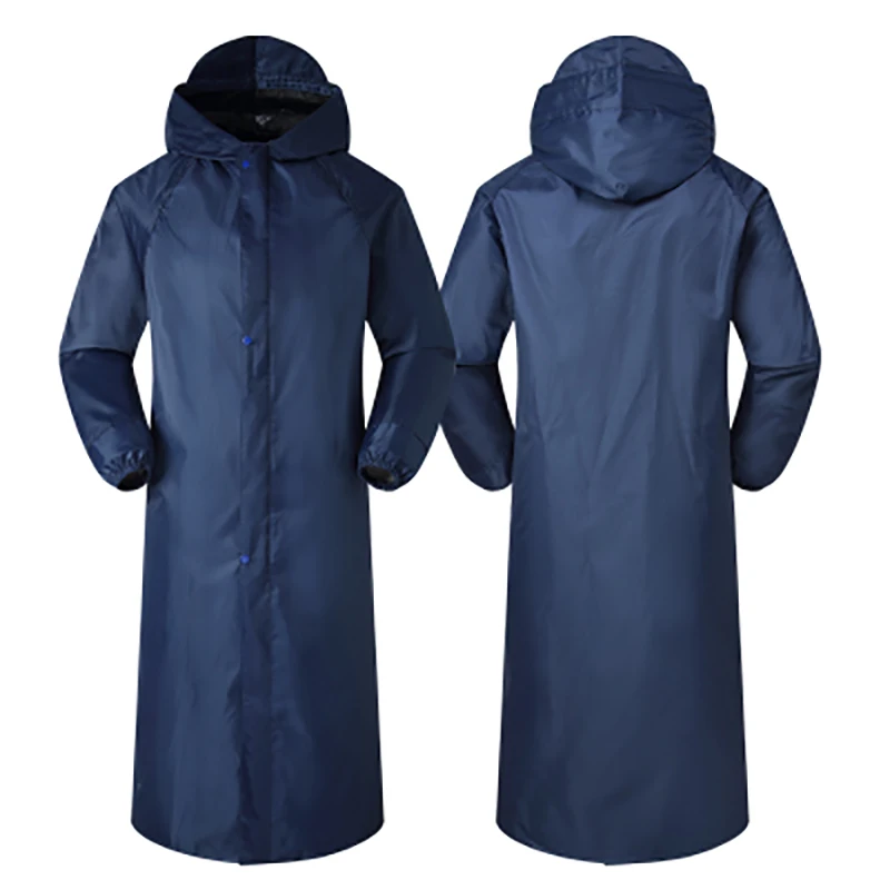 Черный длинный дождевик пончо для пеших прогулок ветровка взрослых и мужчин