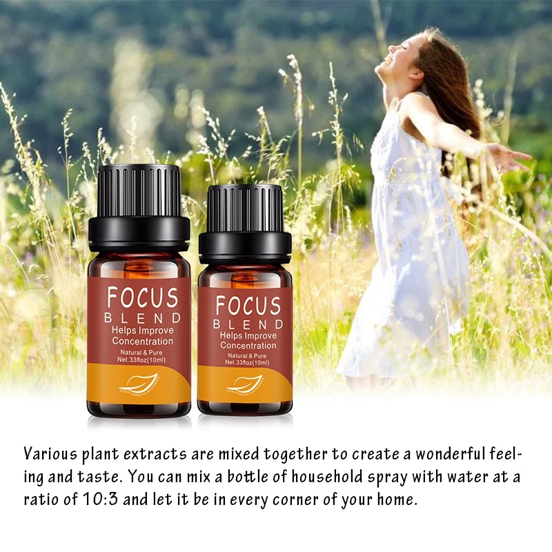 Улучшение фокуса 10 мл эфирные масла чистый живой цветок эфирное масло для