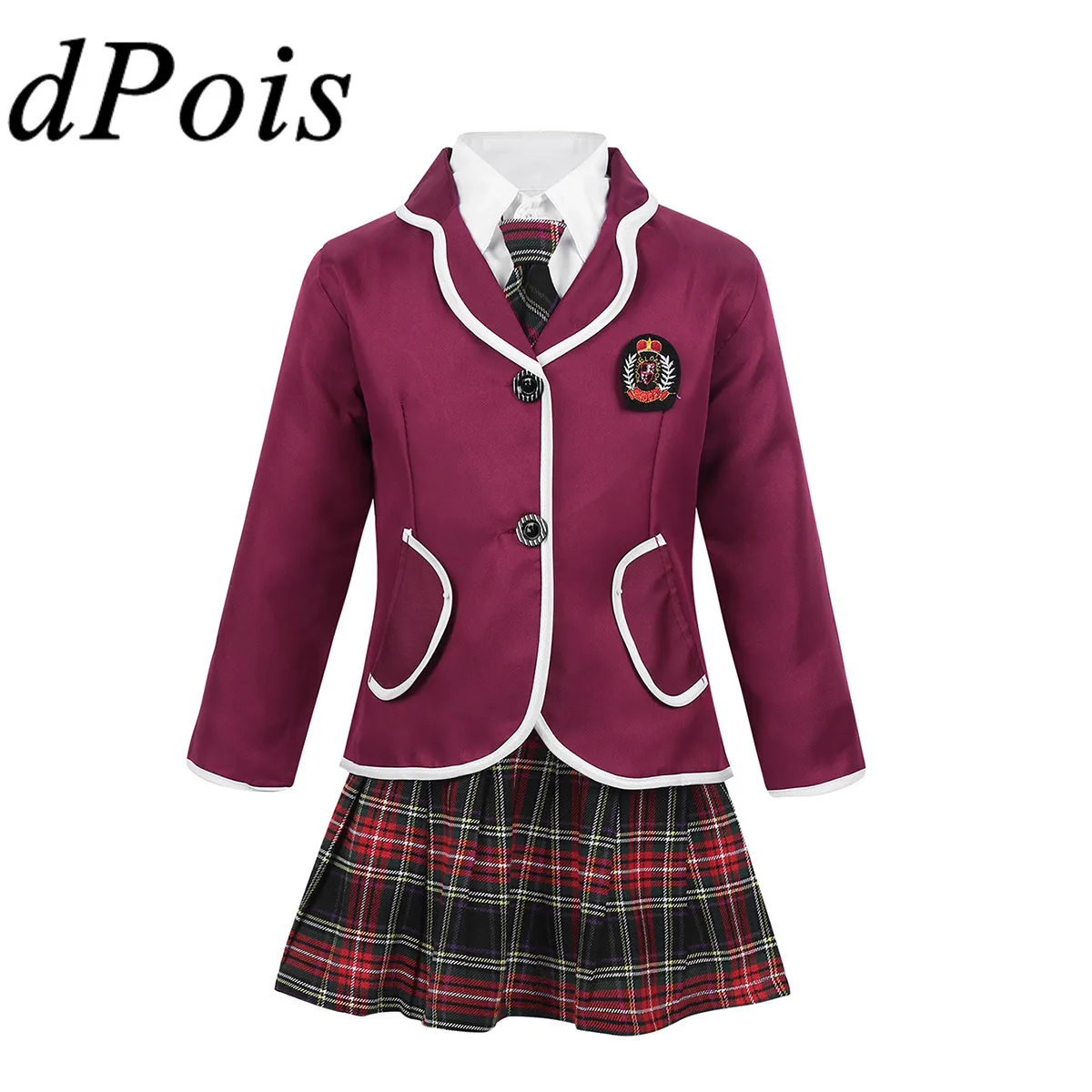 Школьная форма DPOIS для девочек школьная в британском стиле детский костюм