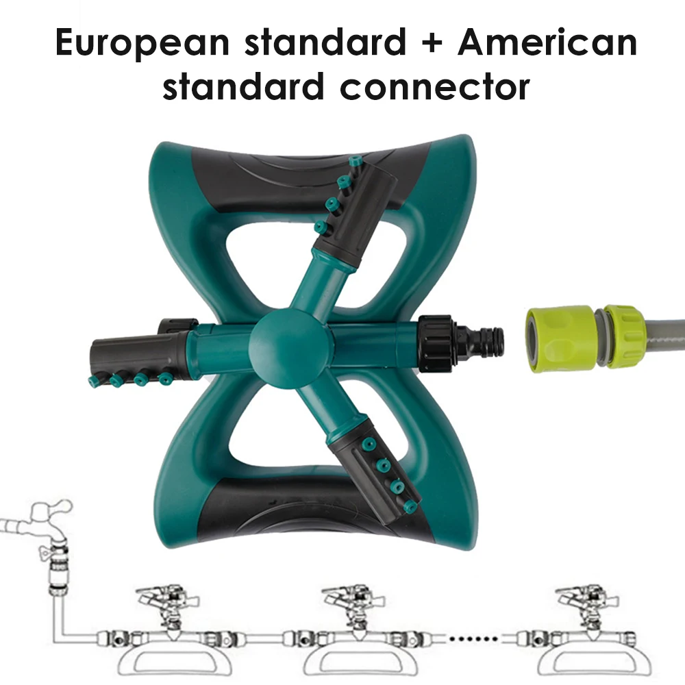 

KKmoon Lawn Rotating Sprinkler Large Base Plastic Automatic Sprinkler Rotating Sprinkler Nozzle Butterfly Base Large Three-prong