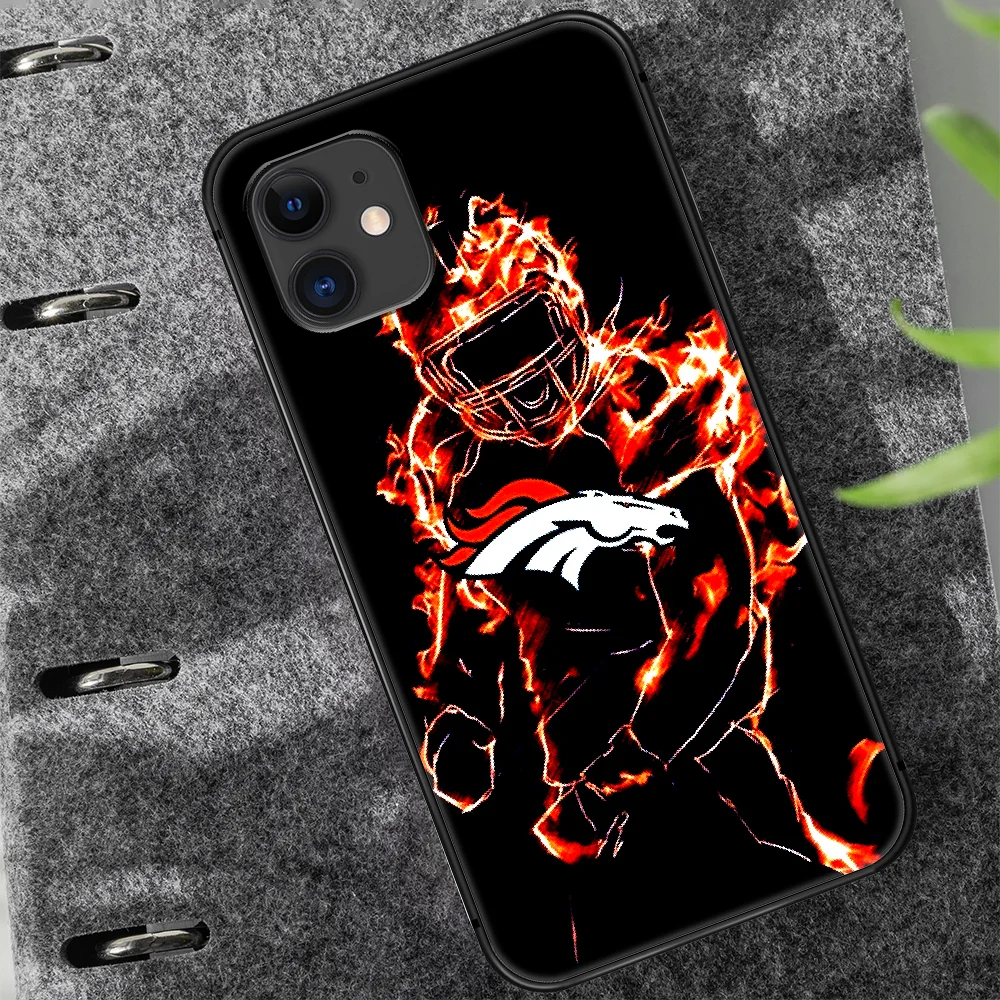 

Football Denver Bronco Rugby Phone Case Cover Hull For iphone 5 5s se 2020 6 6s 7 8 12 mini plus X XS XR 11 PRO MAX black Coque