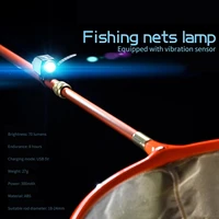 led screen lamp binding rod body vibration sensing spot lamp night fishing dip net lights rechargeable lamp 8 hours 18 24mm