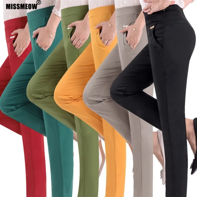 Женские зимние брюки MISSMEOW повседневные брюки-карандаш большого размера