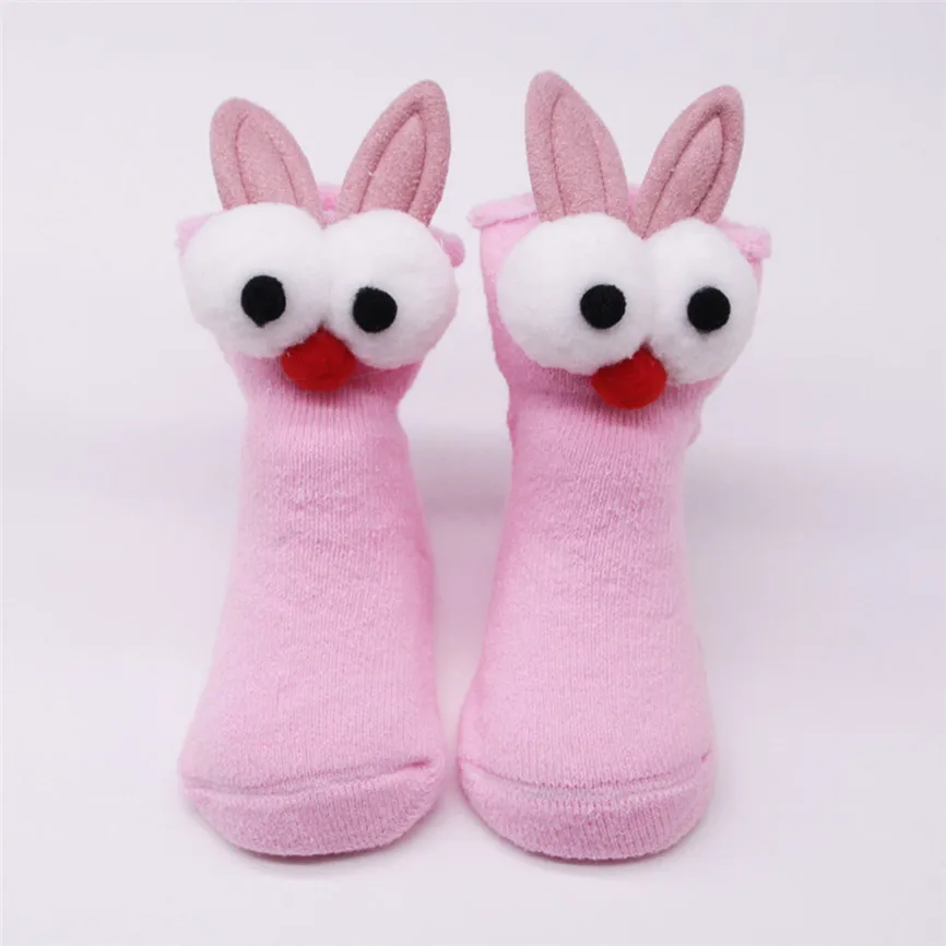 Комплект носков для маленьких девочек модные нескользящие носки-тапочки