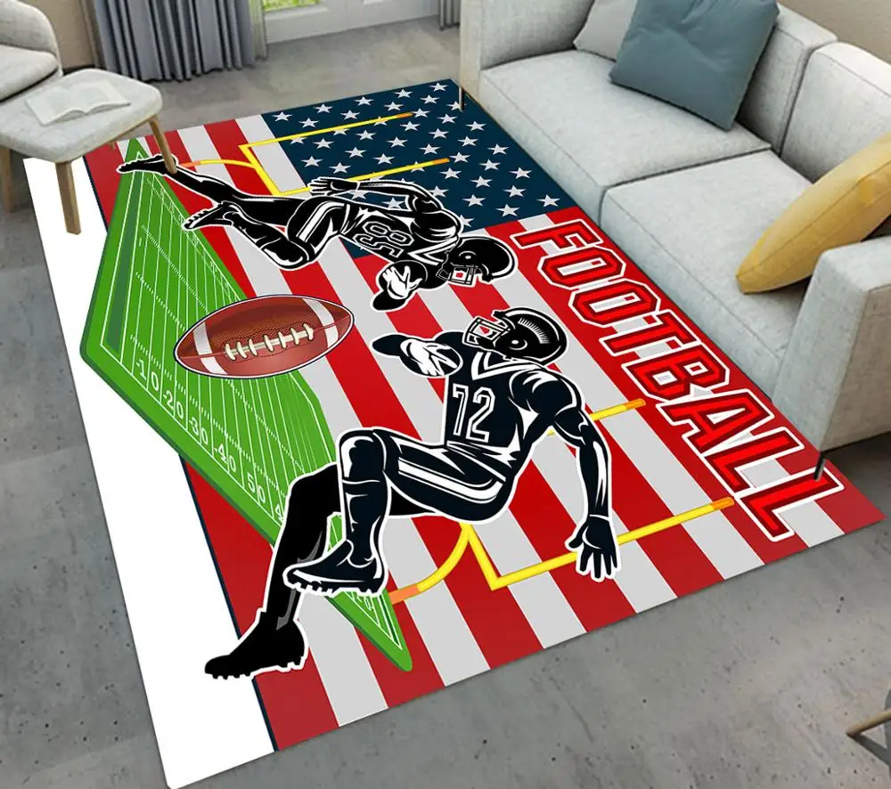 Американский флаг футбол спортивная зона коврики и ковры для дома гостиная