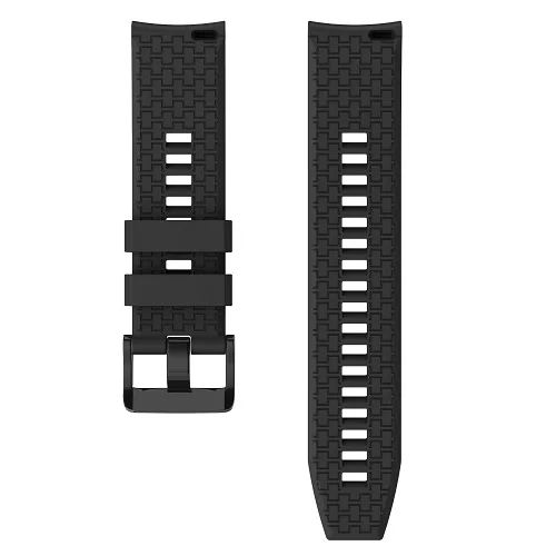 Ktab силиконовый ремешок для часов huawei GT Watch Band/samsung Galaxy Watch 46 мм/gear S3 Band 22 мм спортивные силиконовые браслеты ремешки Браслет ремешок аксессуар для Galaxy S4 46 мм часы/Шестерня S3 - Цвет: Черный