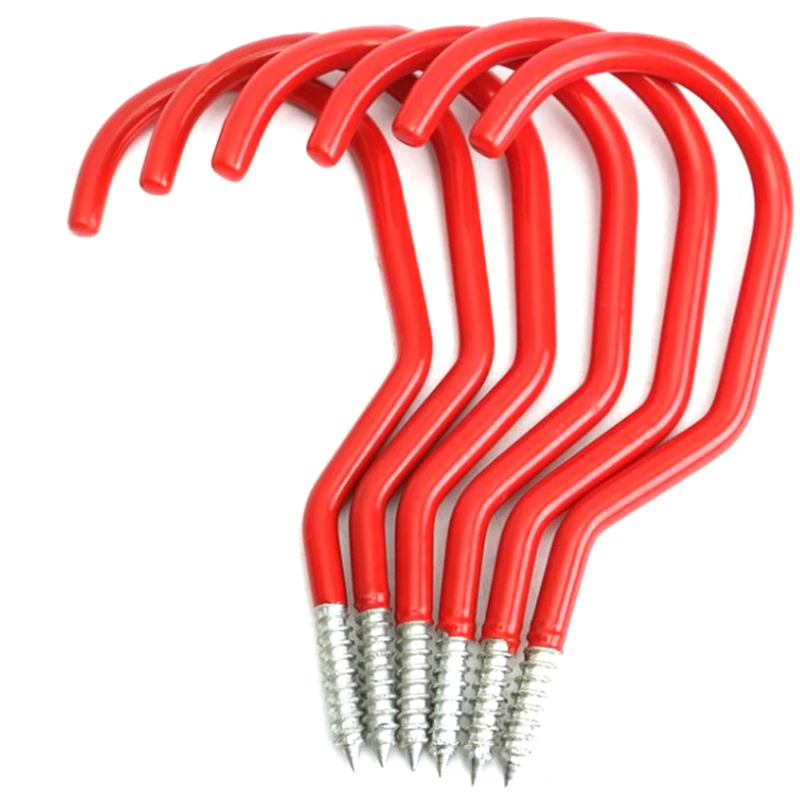 

8pcs Bike Storage Hook Screw Hooks For Garage Wall And Ceiling Bicycle Storage