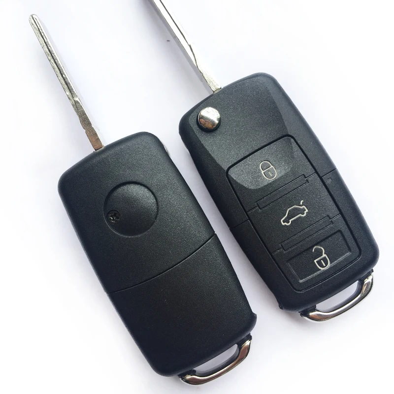 Складной чехол для ключа с 3 кнопками VW Volkswagen Golf 4 5 Polo Touran Skoda Passat B5 B6 10 шт.|Ключ от