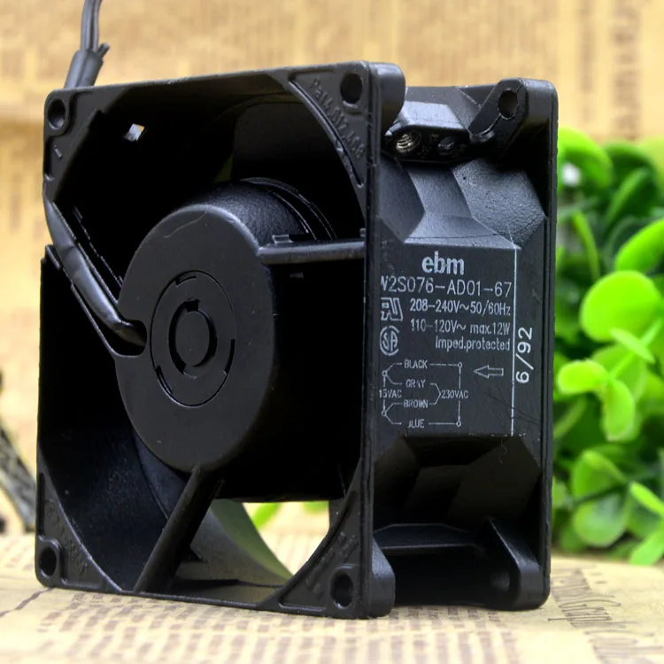 Новый W2S076 AD01 67 8 см 8038 208 240 V/110 120 V защиты электродвигателя Вентилятор