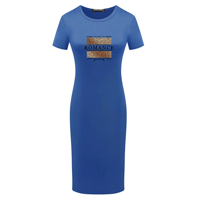 

Sexy Woman Dress 2020 Summer Formal Dresses Bodycon Pencil Dress Romantic Leopard Print Sexy Slim Dresses