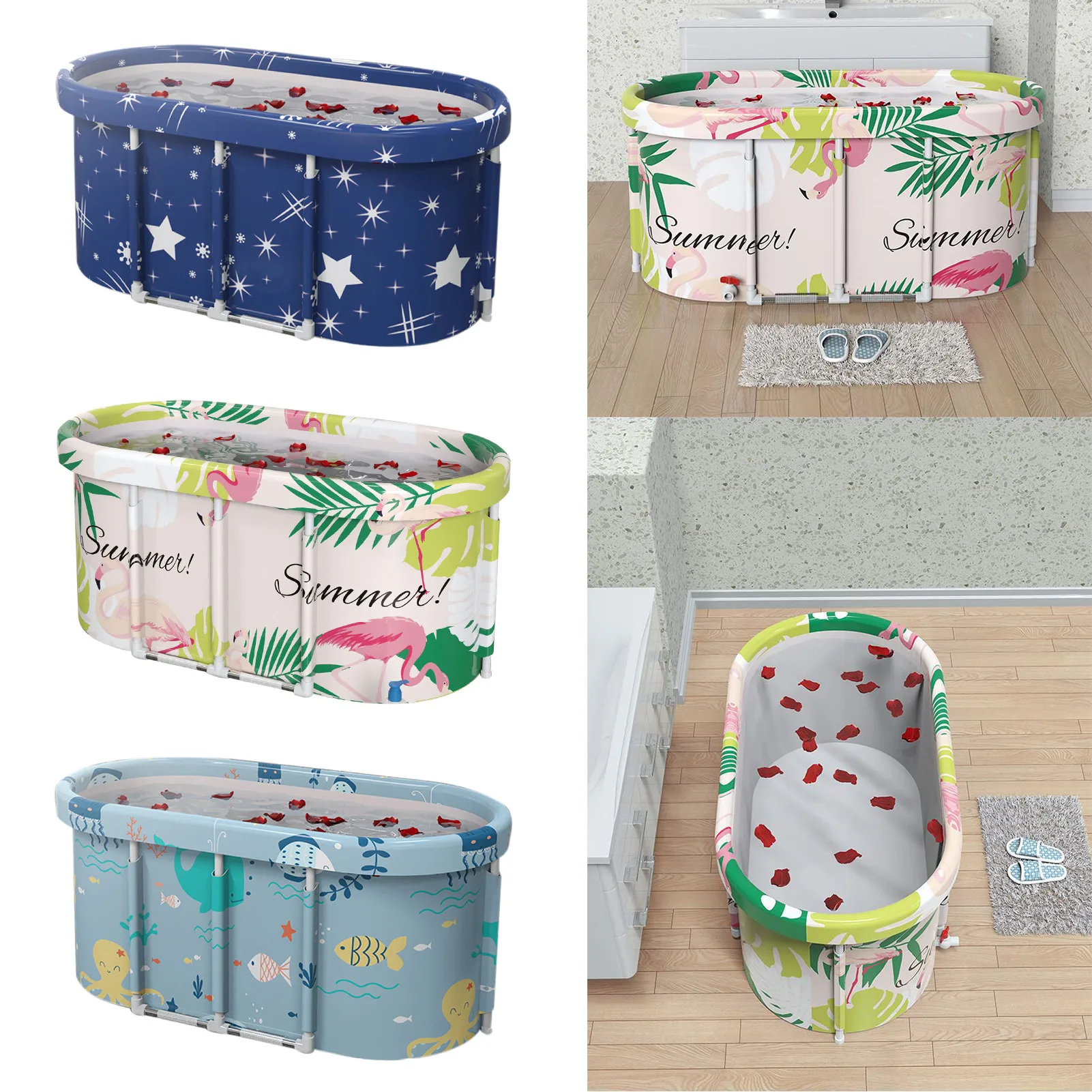 

Портативная Складная Ванна для взрослых и детей, плавательный бассейн, Большая пластиковая Ванна, ванночка, изоляционная Ванна