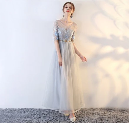 Сексуальное длинное платье подружки невесты элегантное женское для свадебной