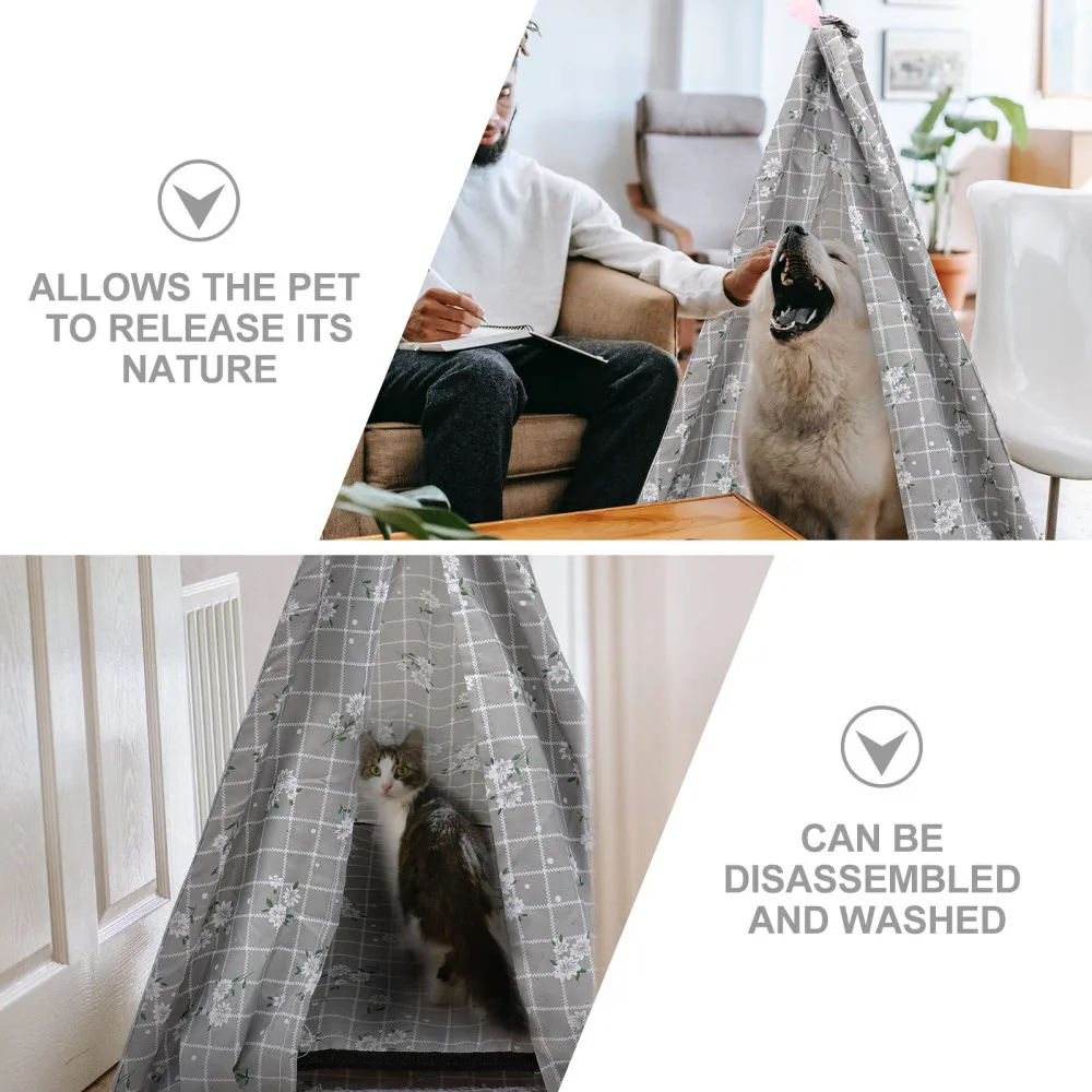 

1pc Detachable Pet Nest Tent Pet Supply House Pet Nest Cat Dog Sleeping Tent