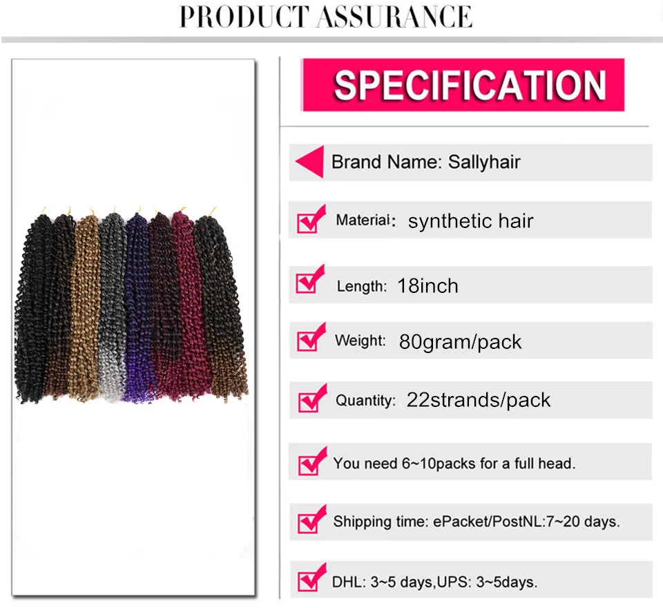 Sallyhair страсти твист пушистые предварительно крючком косички Омбре Nubian Твист