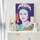 Картины на холсте, с изображением королевы Англии, настенные декоративные картины для гостиной, Декор для дома