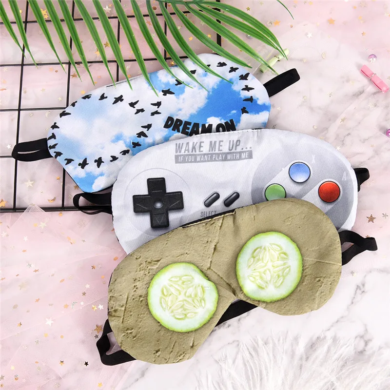 

3D Eye Shade Cover Sleeping Eye Mask Soft Padded Sleep Travel Shade Cover Rest Relax Sleeping Blindfold Eyepatch
